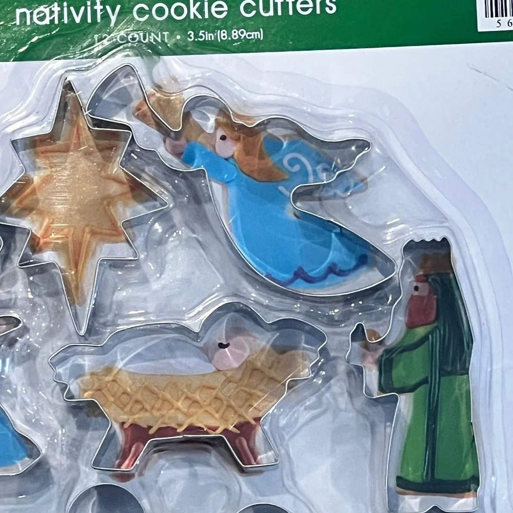 Nativity Cookie Cutters‎ Set 12 Pc Christmas Baking Metal Cutter Hobby Lobby NIP